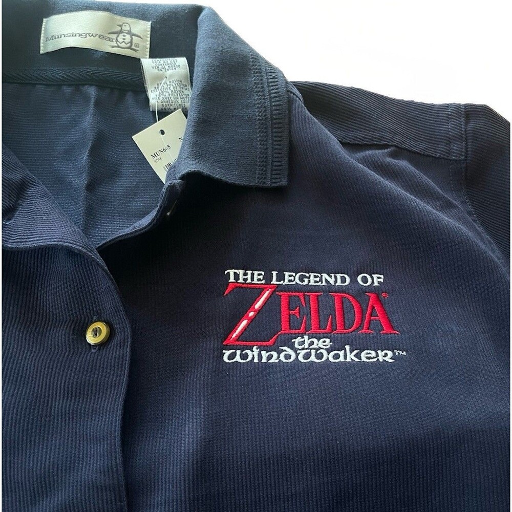 Vintage Legend Of Zelda Windwaker Promo Button Up Shirt NEW M